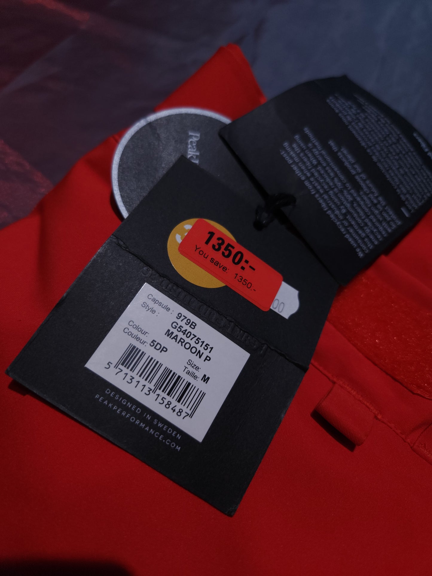 Peak Performance Maroon Trousers The Alpine Ски/Долнище Мъжко М