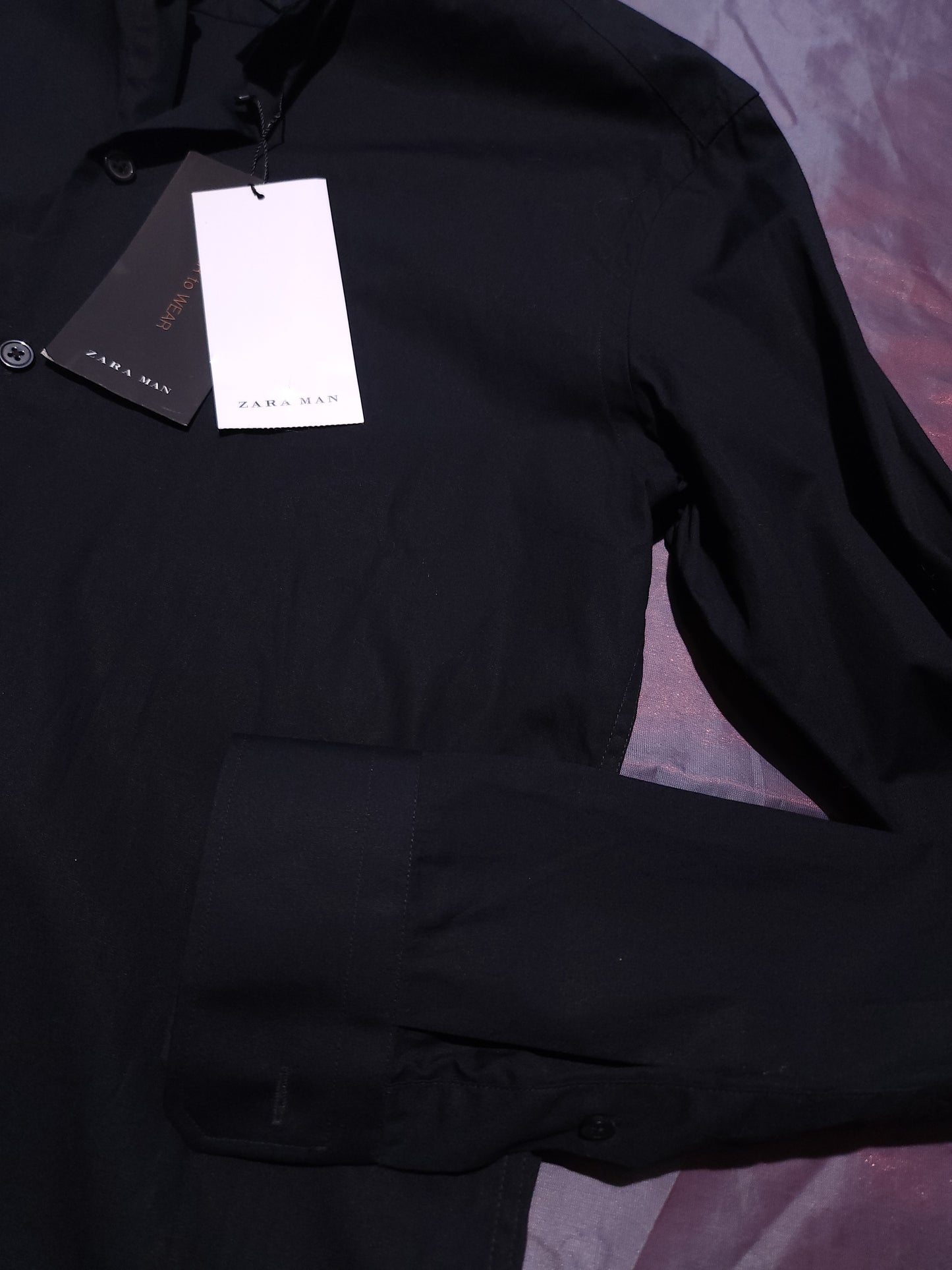ZARA Slim Fit Риза/Мъжка S