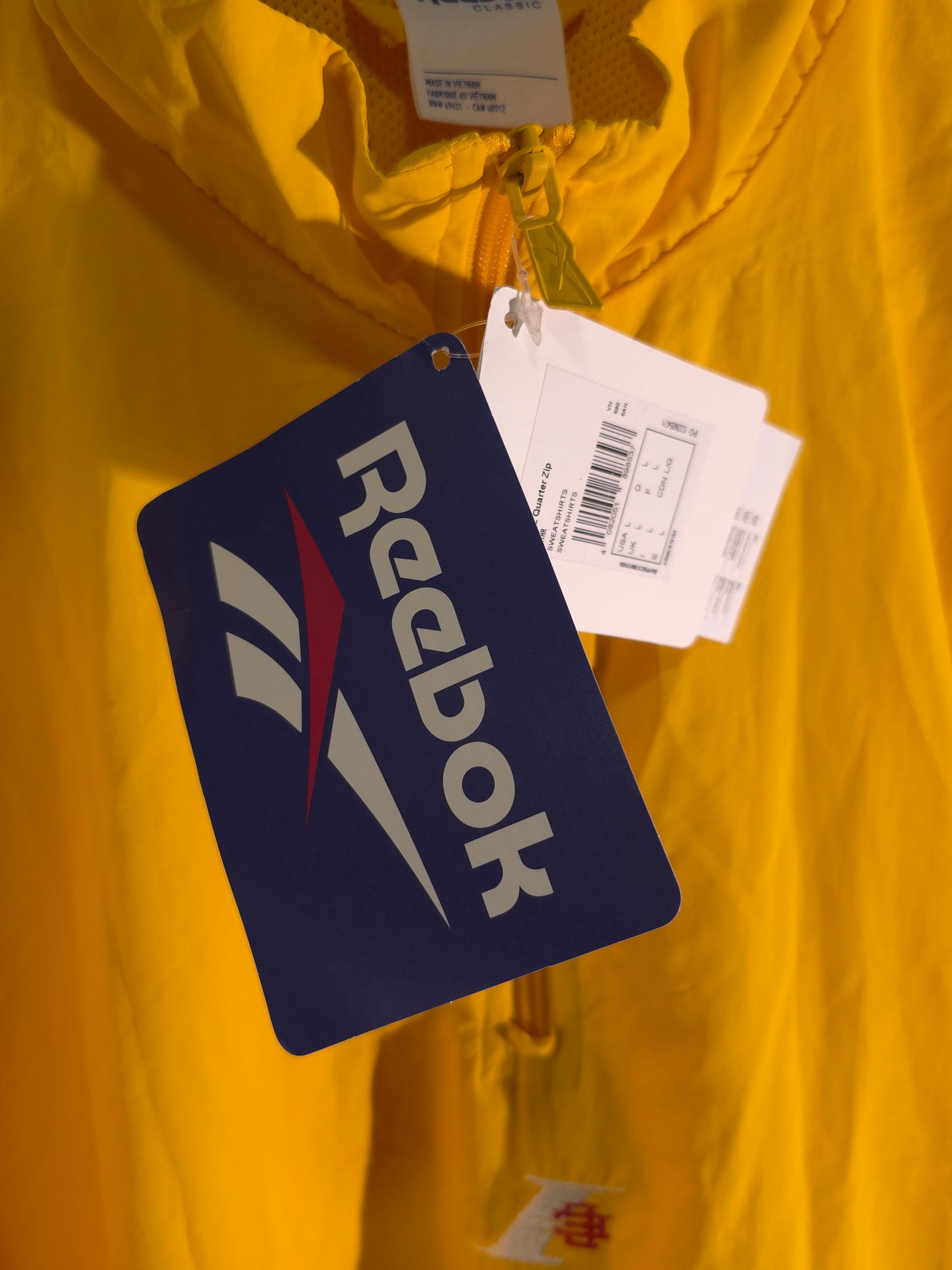 REEBOK Горнище с подплата /Мъжко L/XL