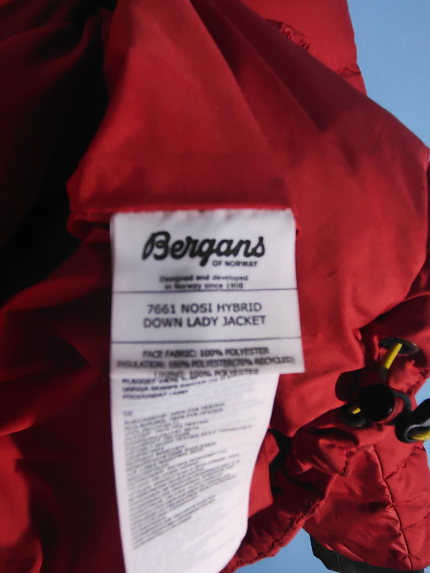 Bergans of Norway Яке с пух Дамско XL