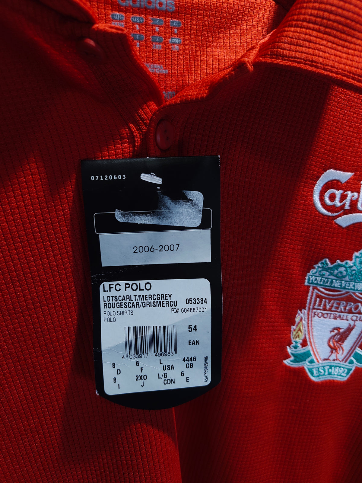 Liverpool FC  2006-2007  Adidas Тениска/Мъжка L  33